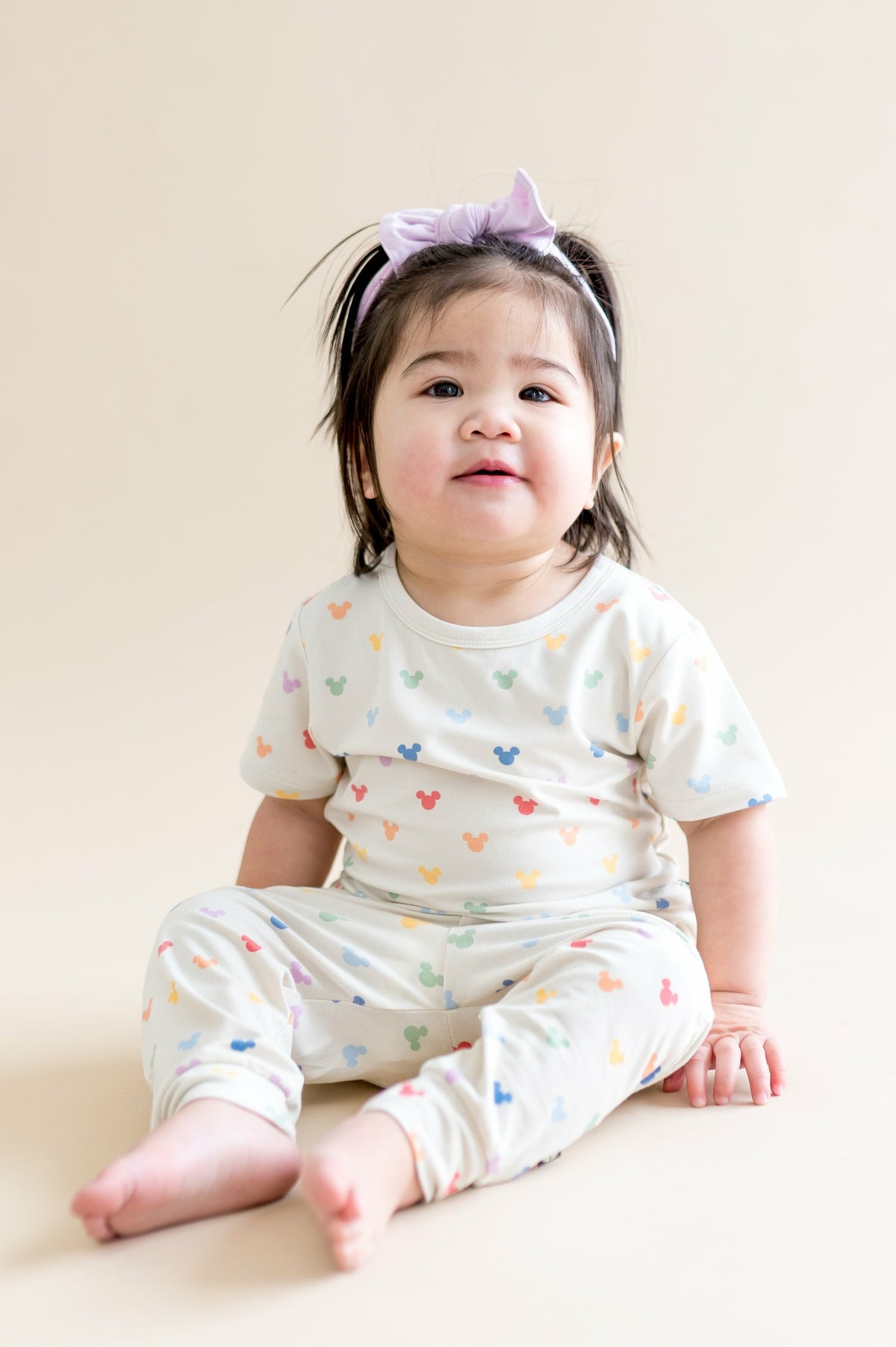 Kyte Baby Pant in Pastel Mickey Mouse