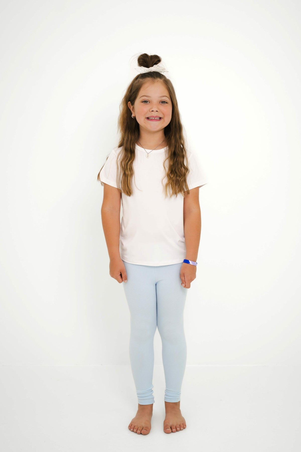 Kyte Baby Ribbed Leggings in Breeze