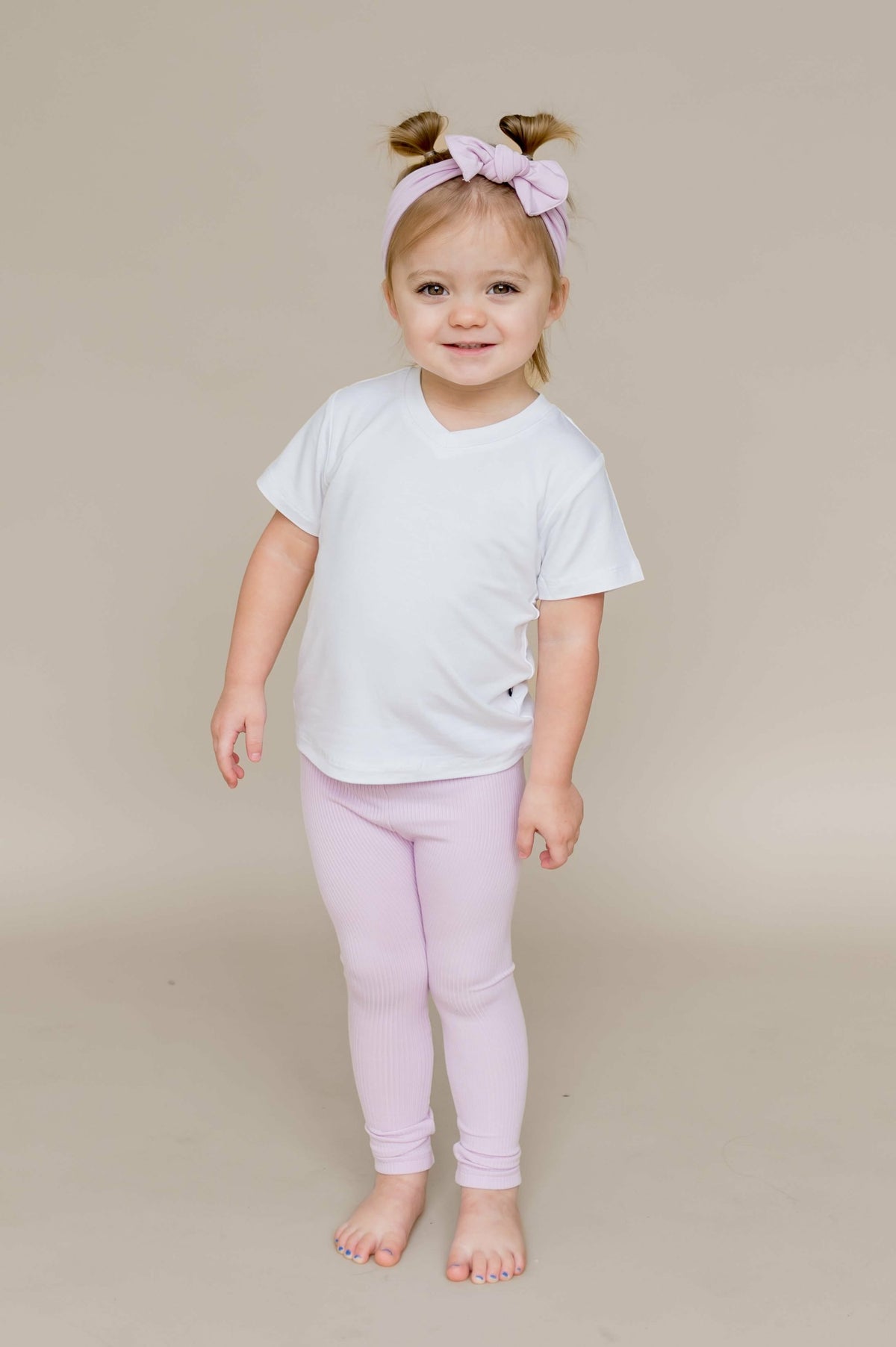 Kyte Baby Ribbed Leggings in Thistle