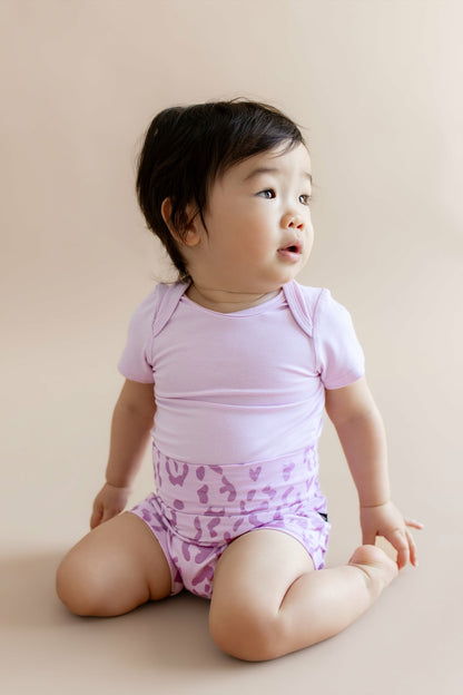 Kyte Baby Bummies in Thistle Leopard