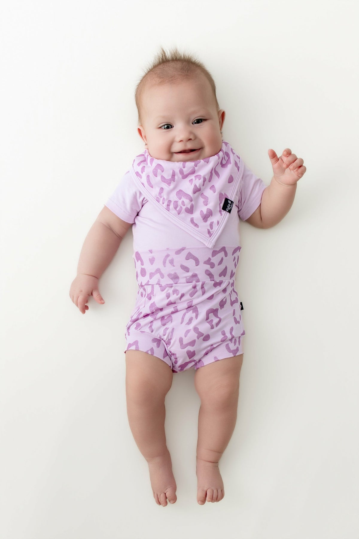 Kyte Baby Bummies in Thistle Leopard