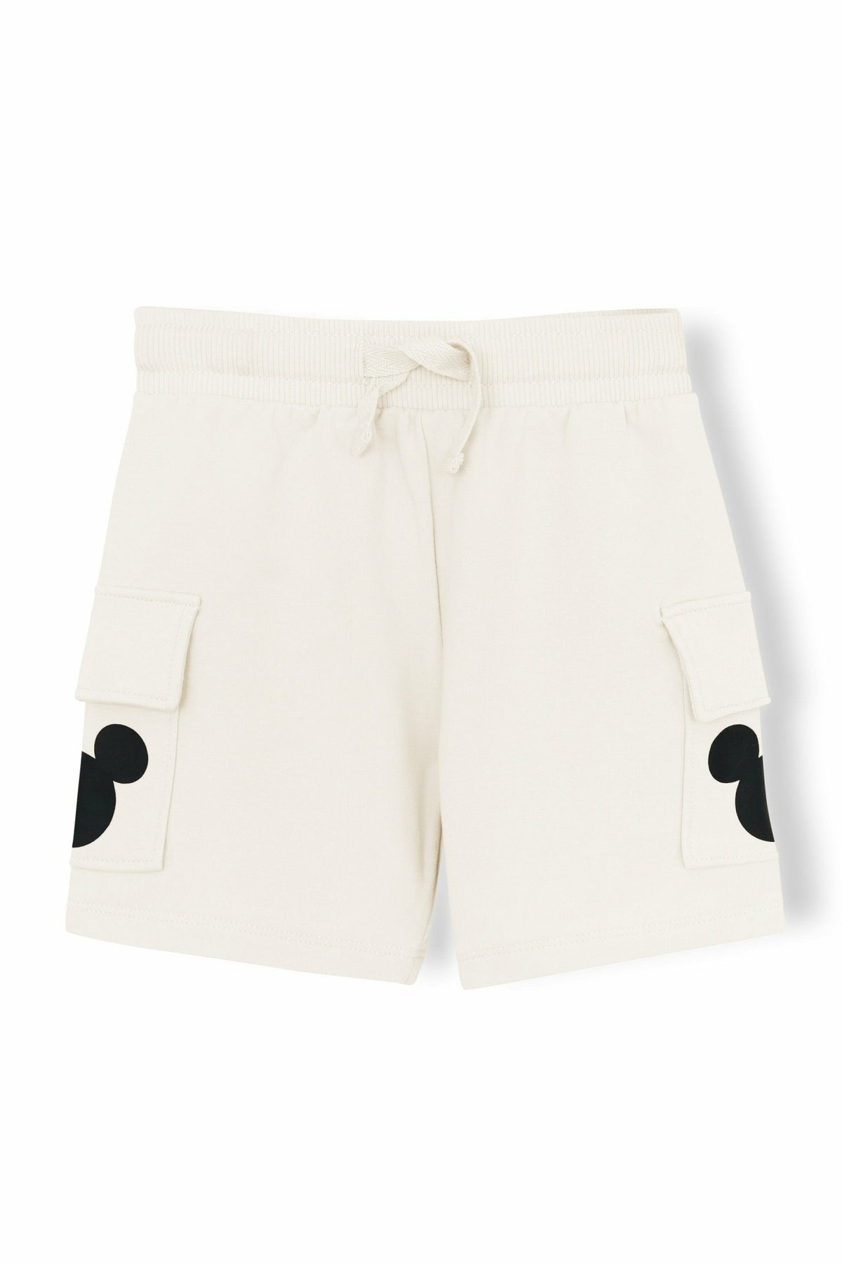 Kyte Baby Cargo Short in Mickey Mouse on Ecru