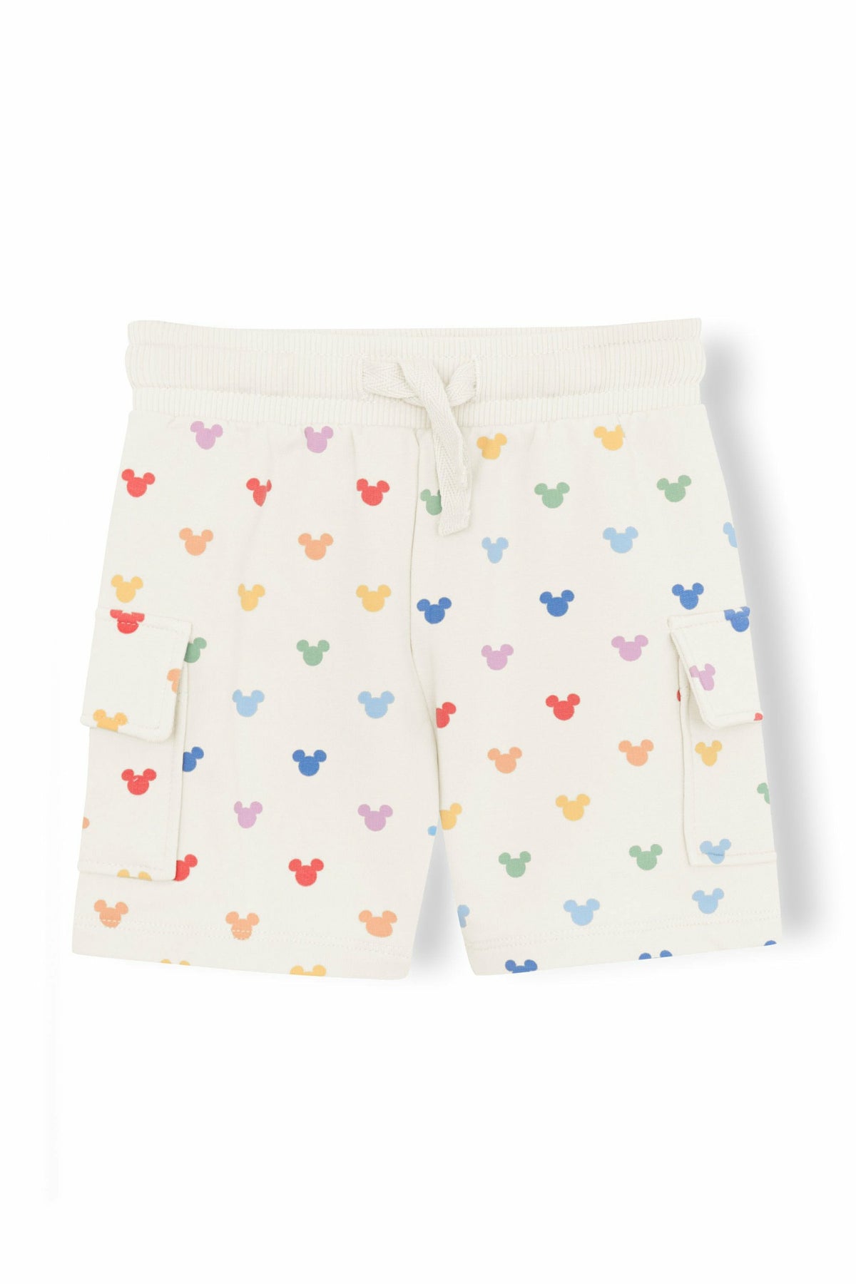 Kyte Baby Cargo Short in Pastel Mickey Mouse