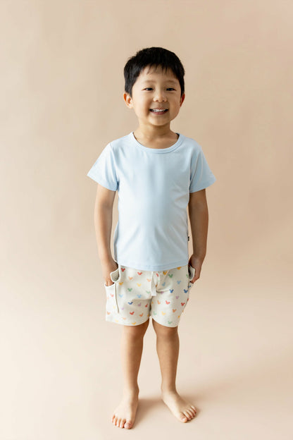 Kyte Baby Cargo Short in Pastel Mickey Mouse