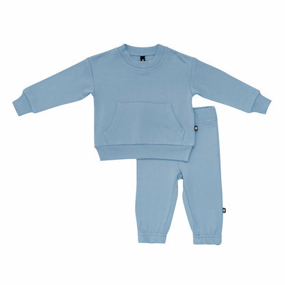 Kyte Baby French Terry Jogger Set in Slate