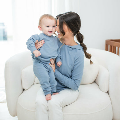 Kyte Baby French Terry Jogger Set in Slate