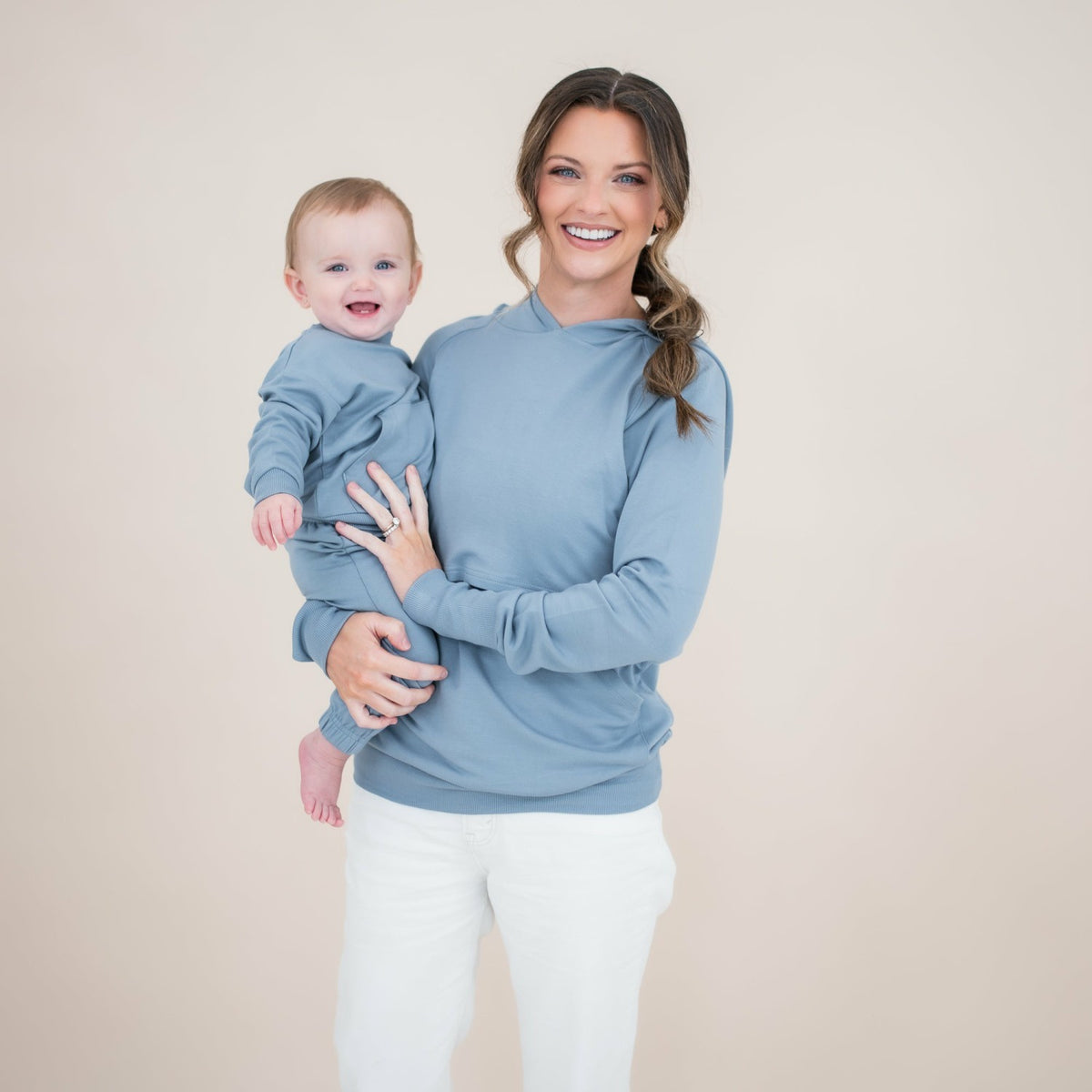 Kyte Baby French Terry Jogger Set in Slate