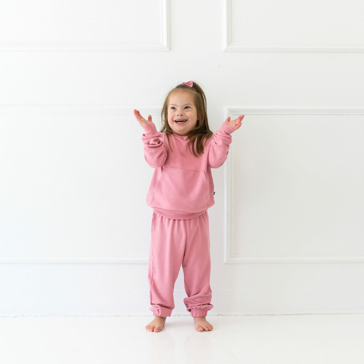 Kyte Baby French Terry Jogger Set in Apple Blossom