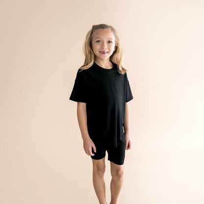 Kyte Baby Toddler Biker Short Set in Midnight
