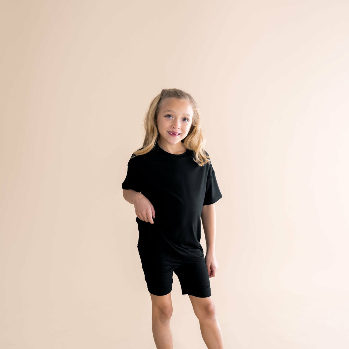 Kyte Baby Toddler Biker Short Set in Midnight
