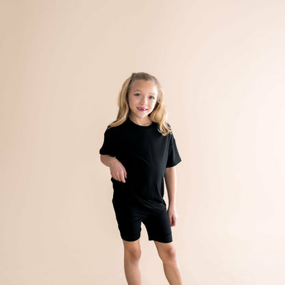 Kyte Baby Toddler Biker Short Set in Midnight