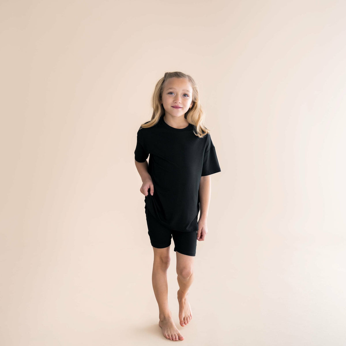 Kyte Baby Toddler Biker Short Set in Midnight