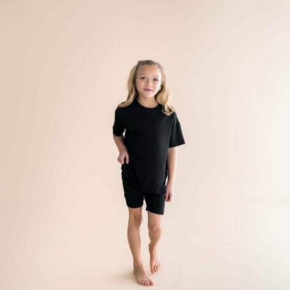 Kyte Baby Toddler Biker Short Set in Midnight