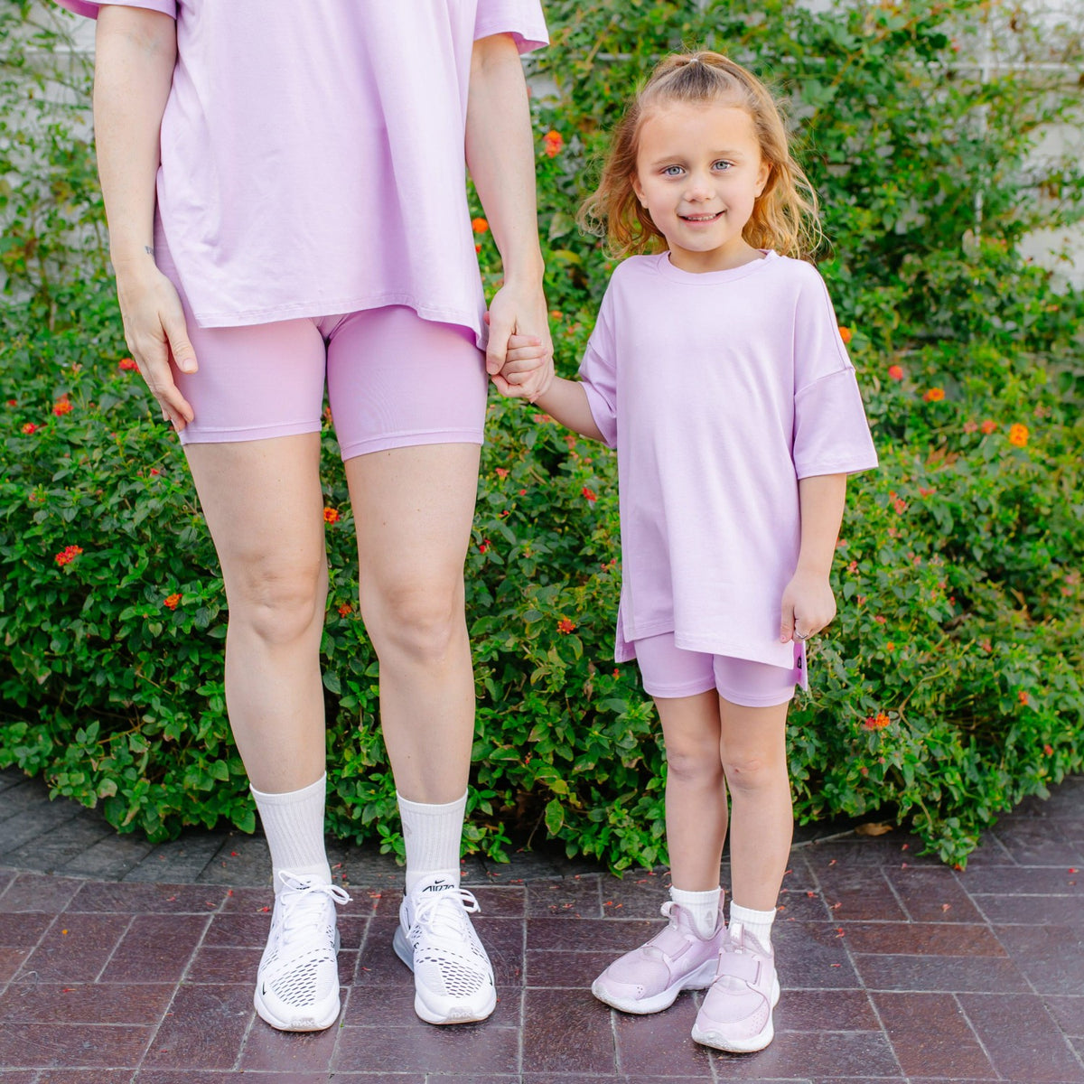 Kyte Baby Toddler Biker Short Set in Thistle