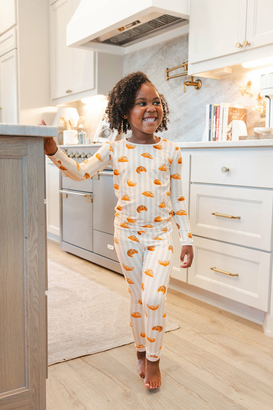 Kyte Baby Long Sleeve Pajamas in Croissant
