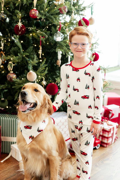 Kyte Baby Long Sleeve Pajamas in Holiday Tree Farm