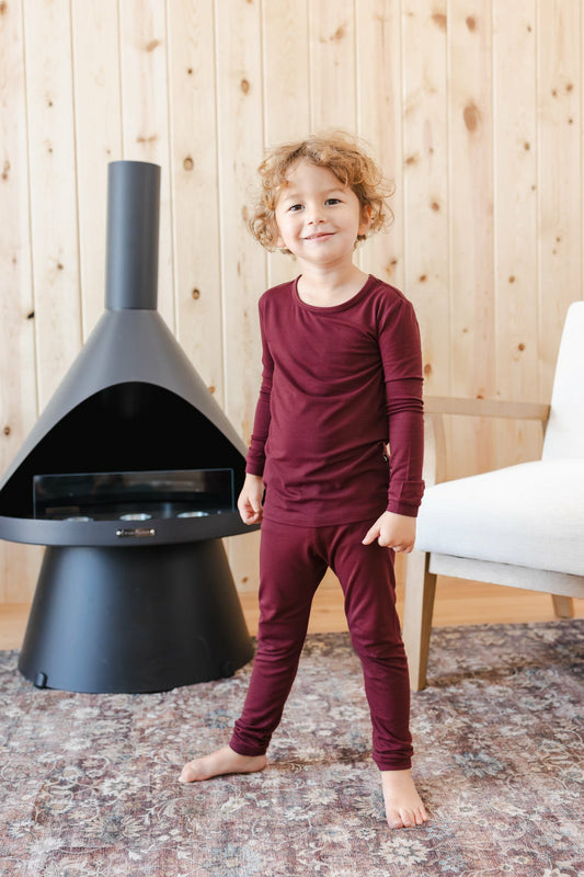 Kyte Baby Long Sleeve Pajamas in Burgundy