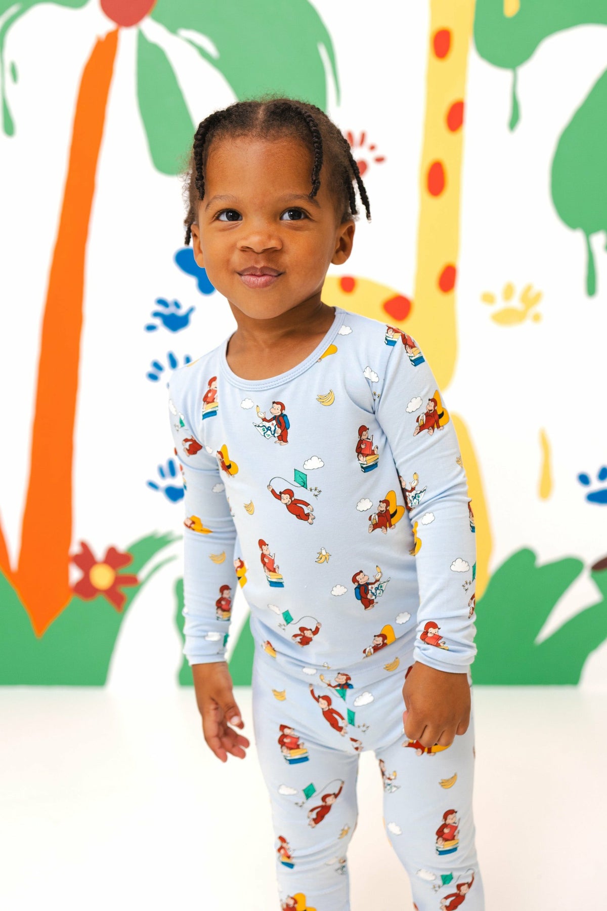 Kyte Baby Long Sleeve Pajamas in Curious George