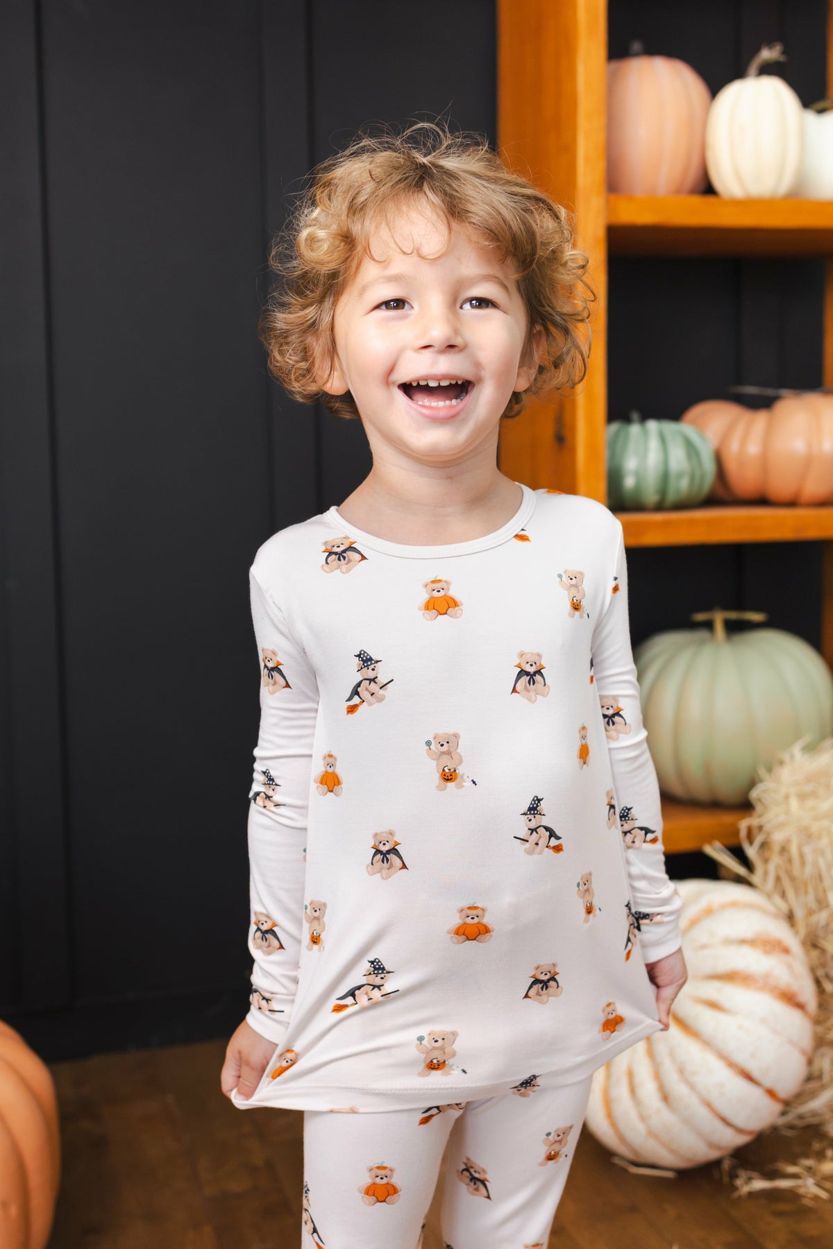 Kyte Baby Long Sleeve Pajamas in Halloween Teddy