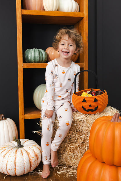 Kyte Baby Long Sleeve Pajamas in Halloween Teddy