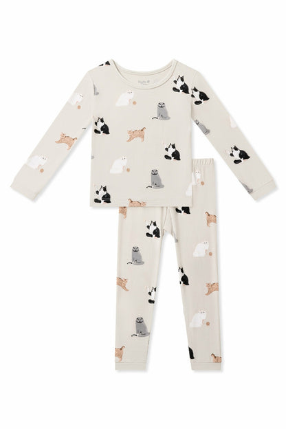 Kyte Baby Long Sleeve Pajamas in Fluffy Cat