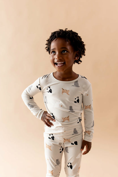 Kyte Baby Long Sleeve Pajamas in Fluffy Cat