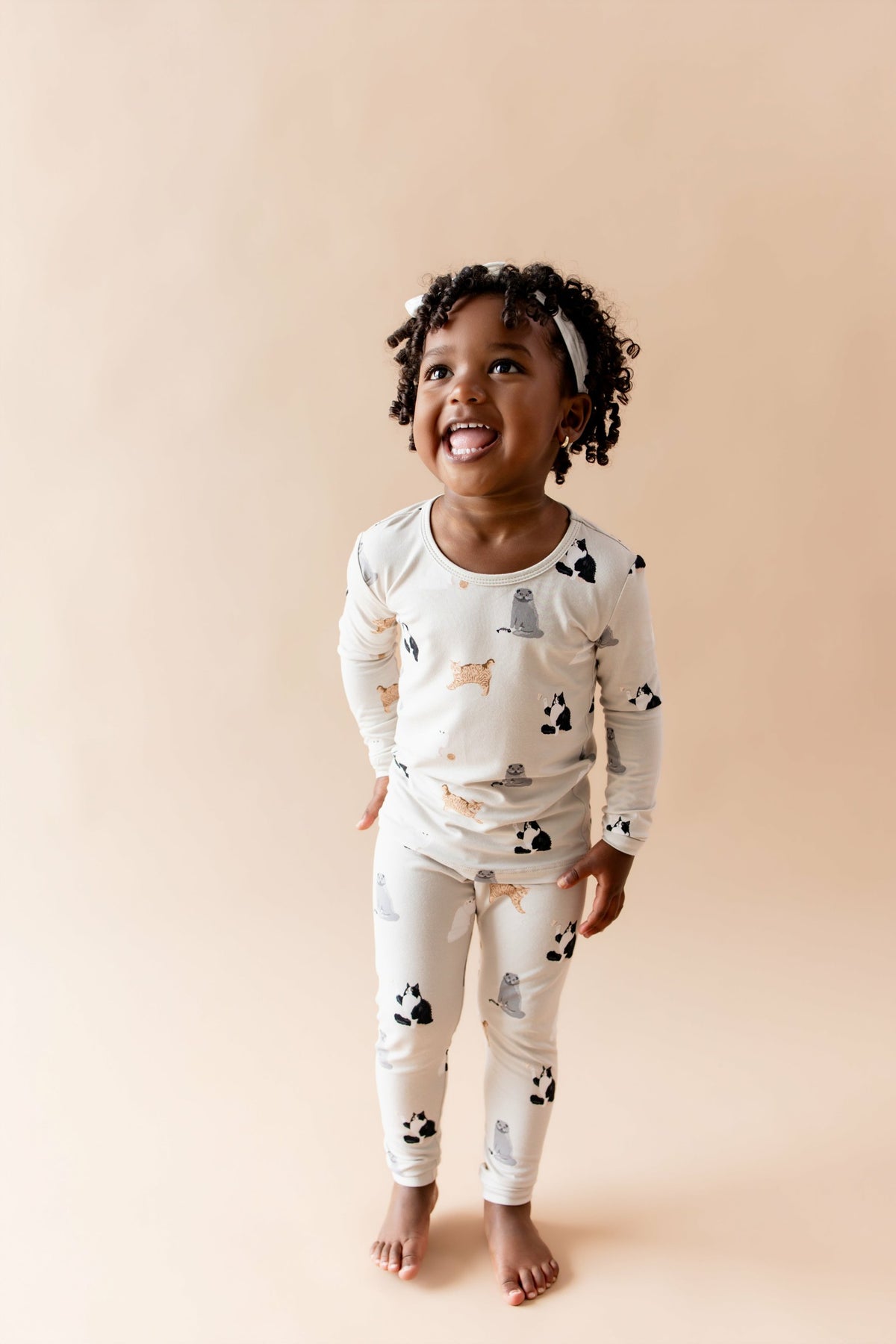Kyte Baby Long Sleeve Pajamas in Fluffy Cat