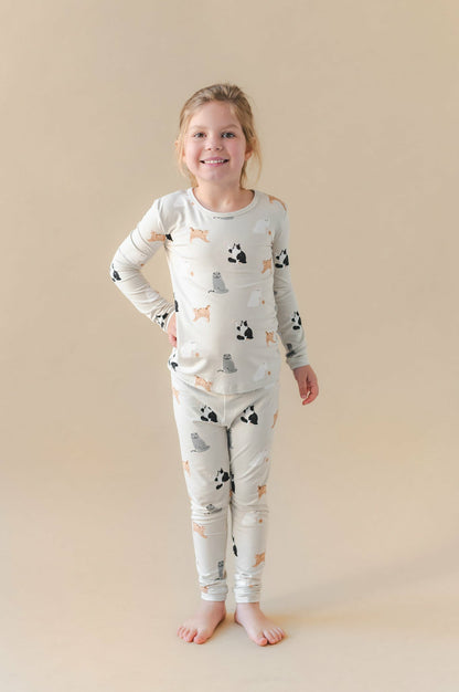 Kyte Baby Long Sleeve Pajamas in Fluffy Cat