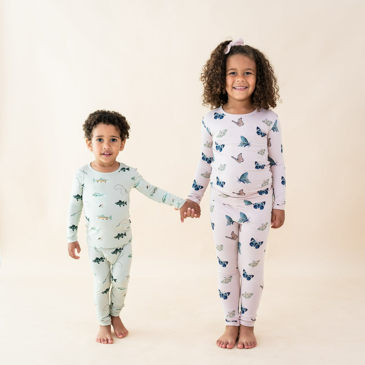 Kyte Baby Long Sleeve Pajamas in Blush Butterfly