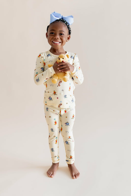 Kyte Baby Long Sleeve Pajamas in Winnie the Pooh Celebration
