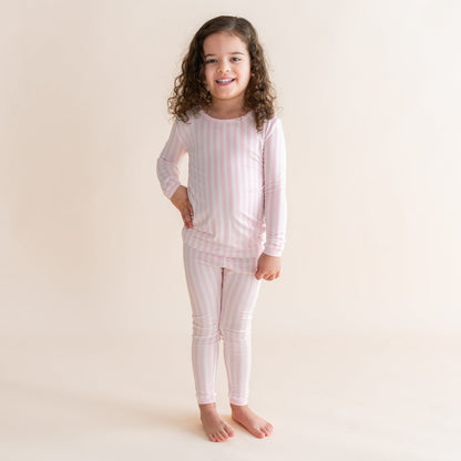 Kyte Baby Long Sleeve Pajamas in Small Sakura Stripe