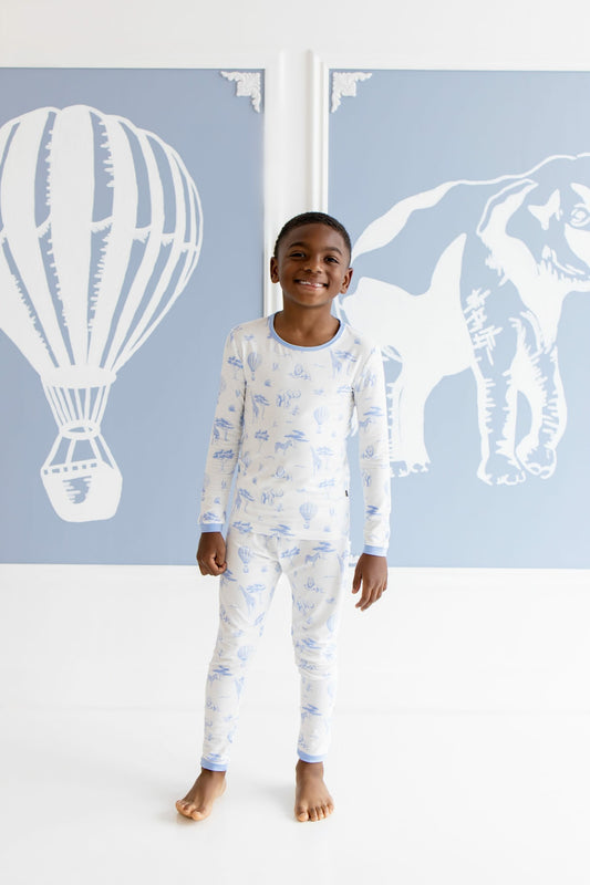 Kyte Baby Long Sleeve Pajamas in Toile Safari