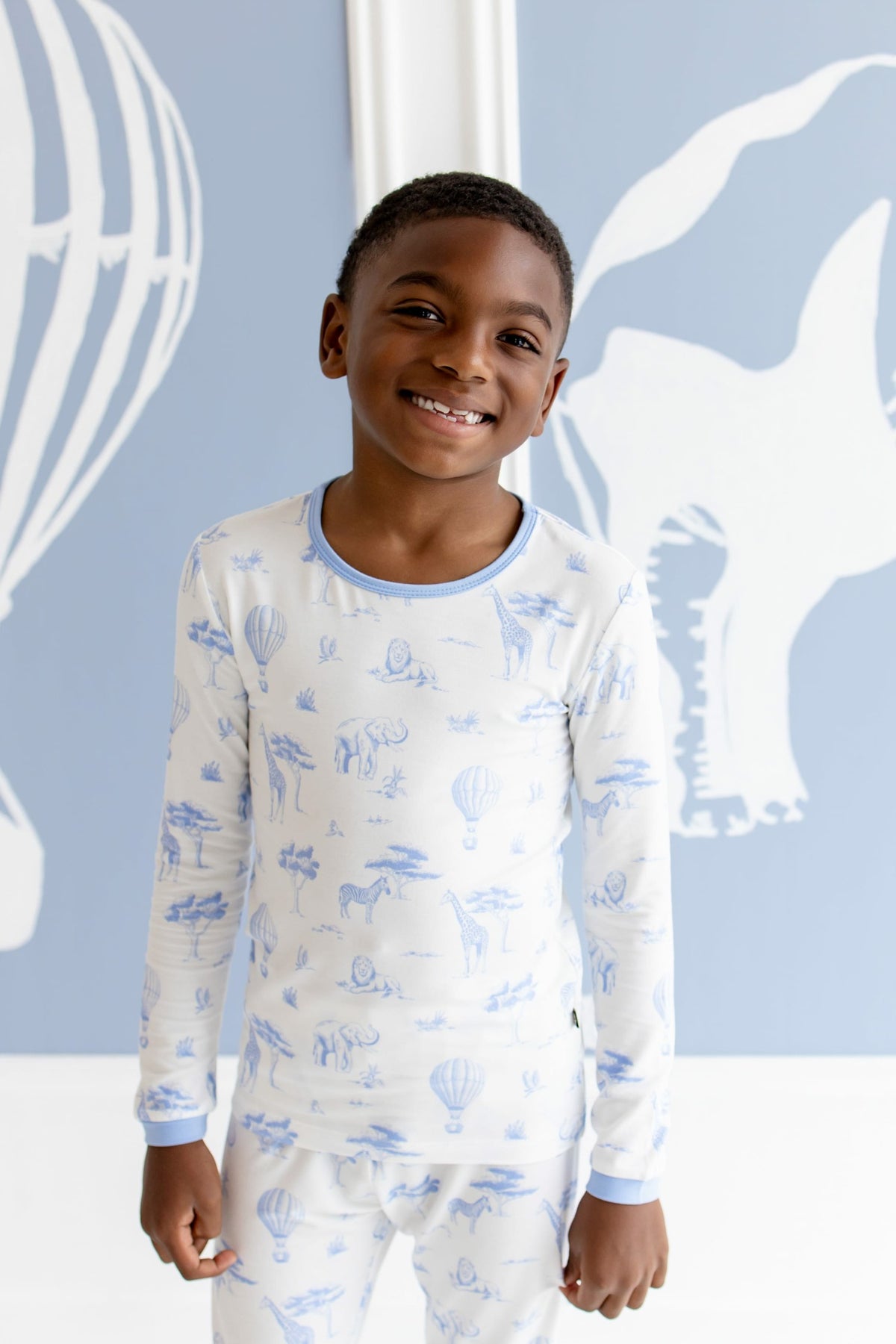 Kyte Baby Long Sleeve Pajamas in Toile Safari
