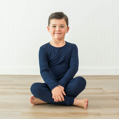 Kyte Baby Long Sleeve Pajamas in Navy
