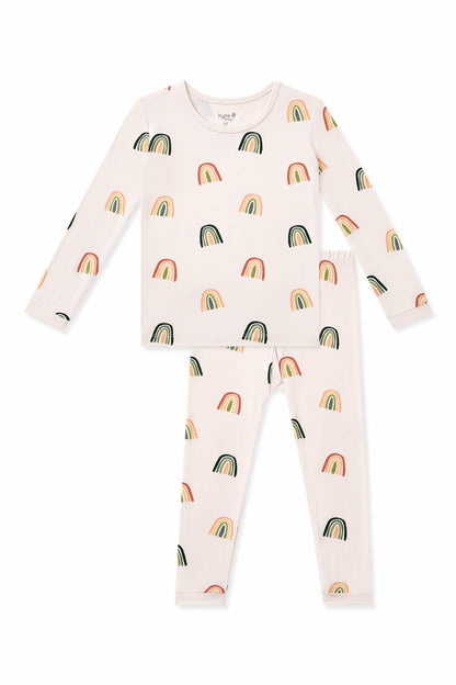 Kyte Baby Long Sleeve Pajamas in Retro Rainbow