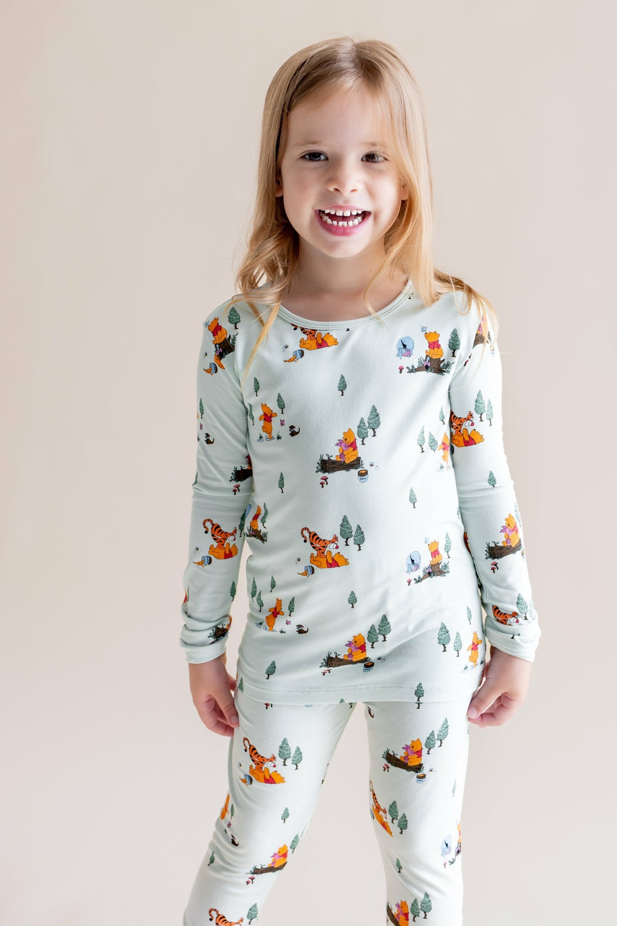 Kyte Baby Long Sleeve Pajamas in Winnie the Pooh Hundred Acre Wood