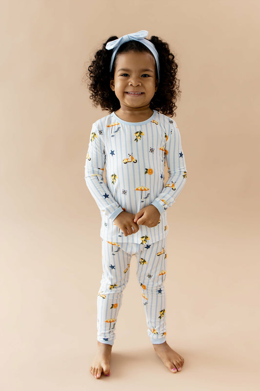 Kyte Baby Long Sleeve Pajamas in Amalfi Coast