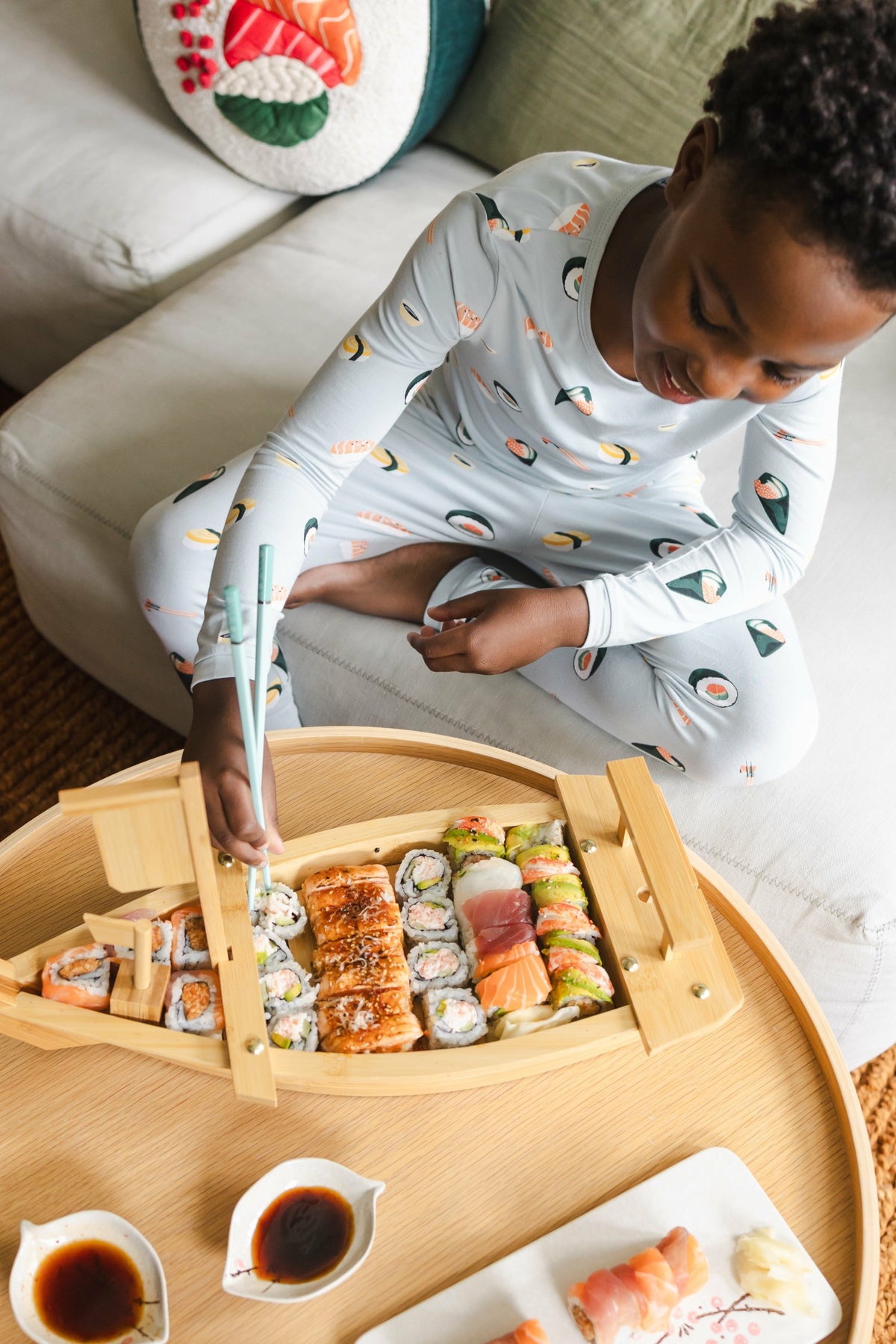 Kyte Baby Long Sleeve Pajamas in Ice Sushi