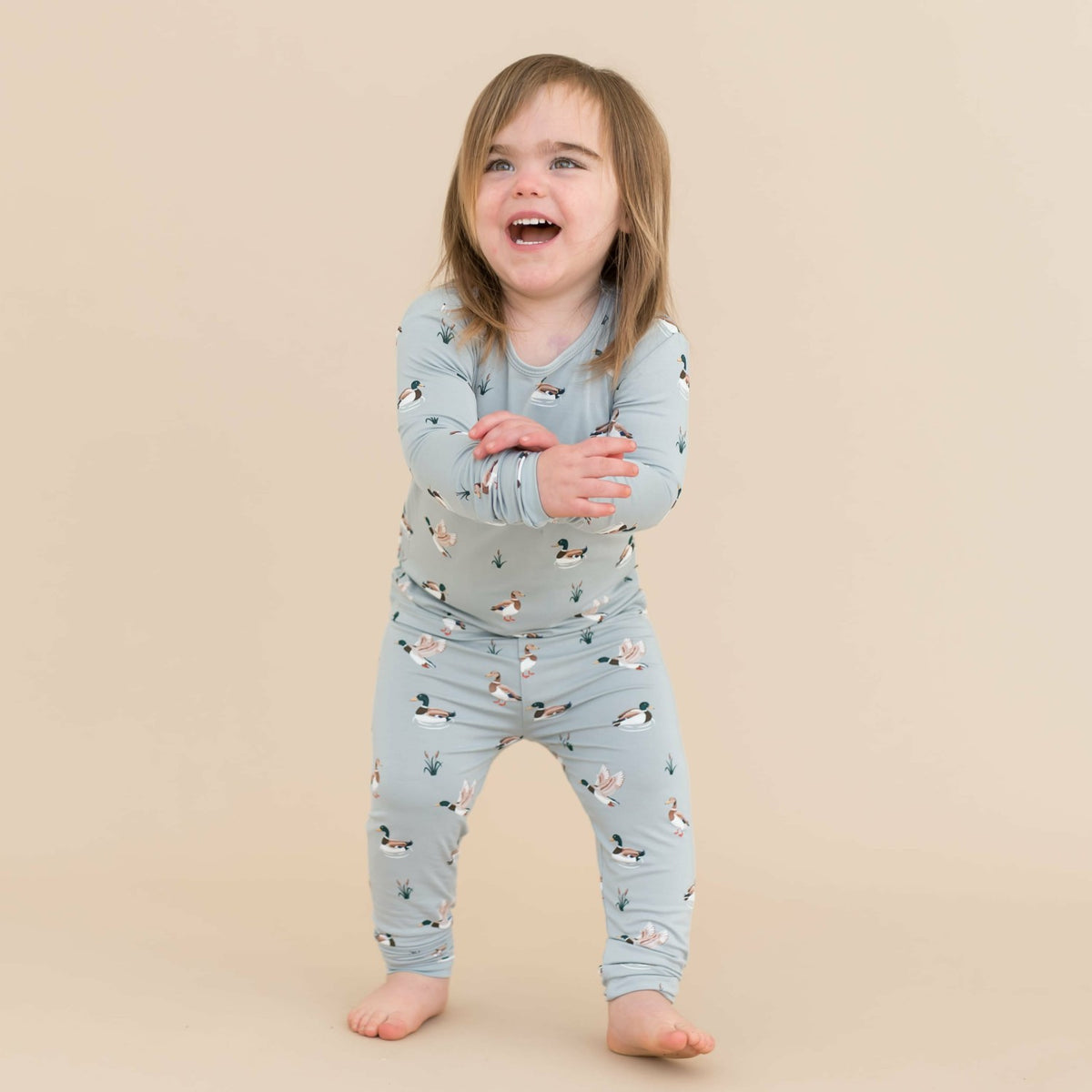 Kyte Baby Long Sleeve Pajamas in Mallard Duck