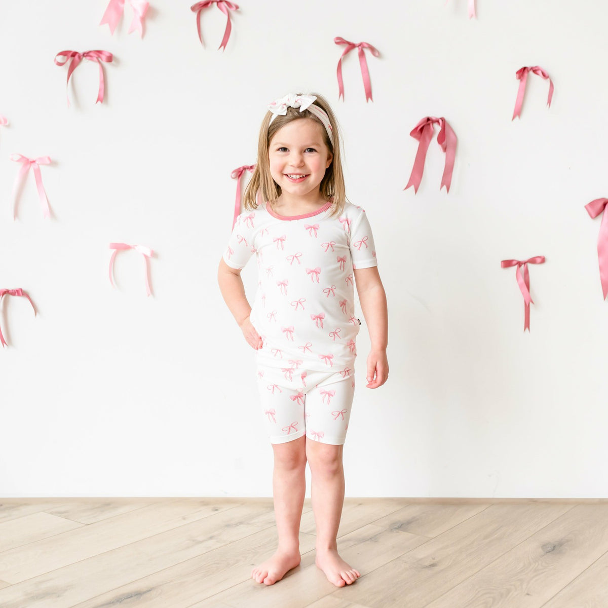 Kyte Baby Short Sleeve Pajamas in Bow