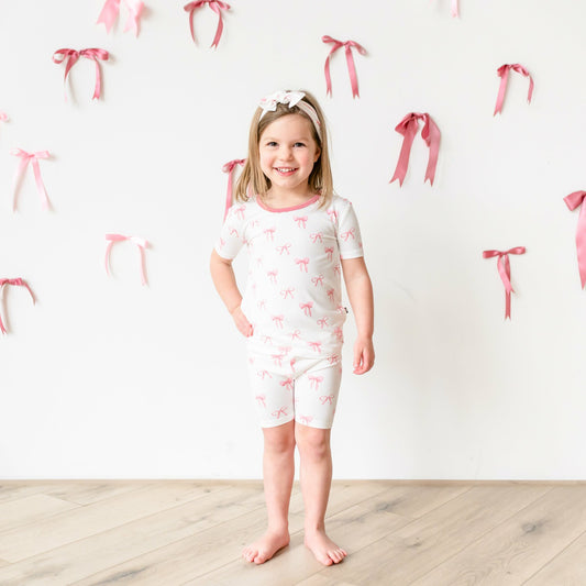Kyte Baby Short Sleeve Pajamas in Bow