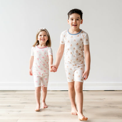 Kyte Baby Short Sleeve Pajamas in Bow