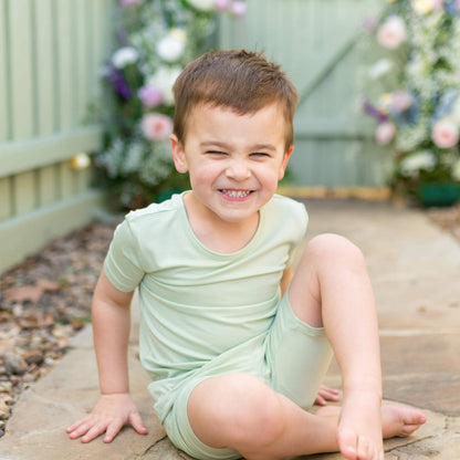 Kyte Baby Short Sleeve Pajamas in Basil