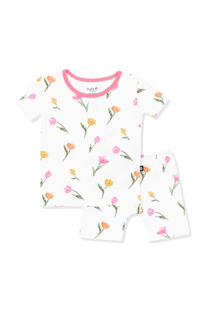 Kyte Baby Short Sleeve Pajamas in Tulip