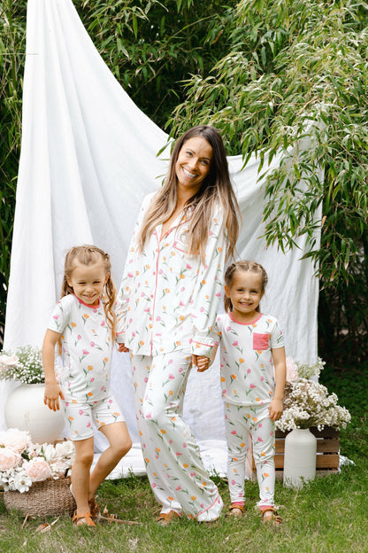 Kyte Baby Short Sleeve Pajamas in Tulip