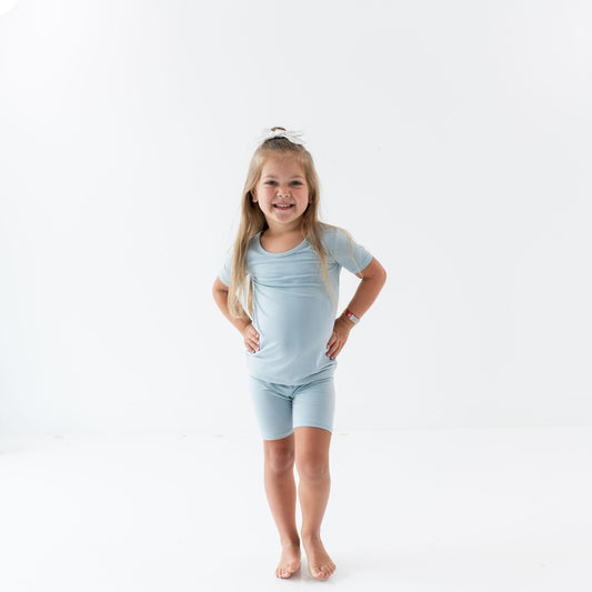 Kyte Baby Short Sleeve Pajamas in Fog