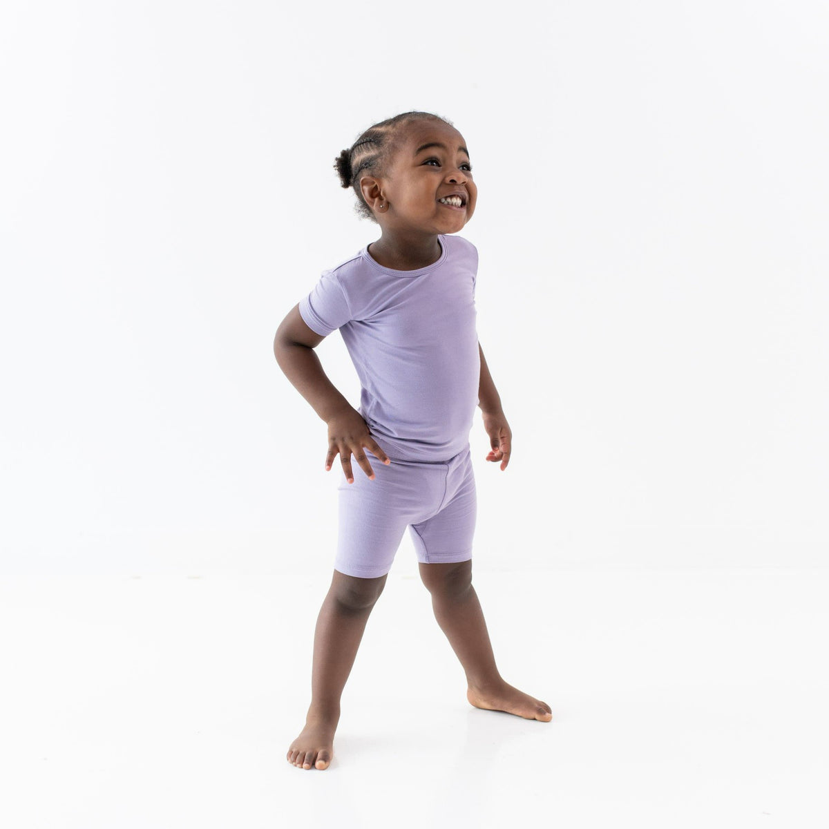 Kyte Baby Short Sleeve Pajamas in Taro