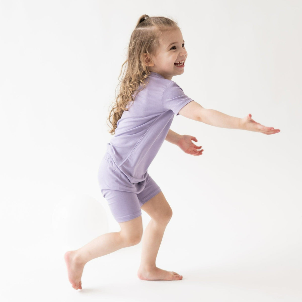 Kyte Baby Short Sleeve Pajamas in Taro