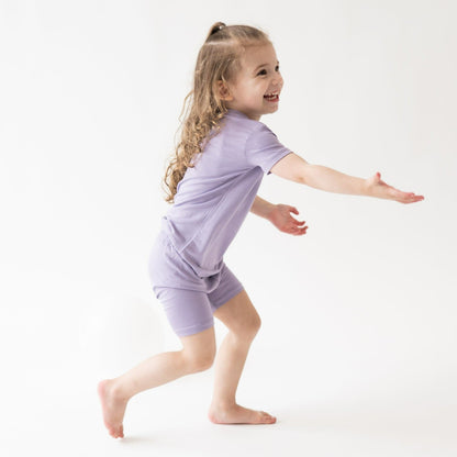 Kyte Baby Short Sleeve Pajamas in Taro