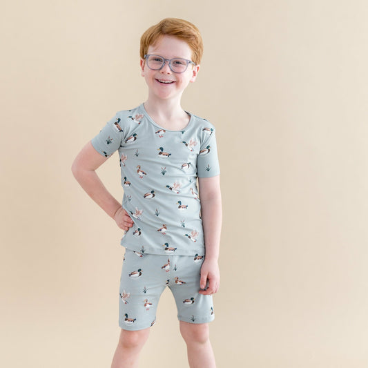 Kyte Baby Short Sleeve Pajamas in Mallard Duck